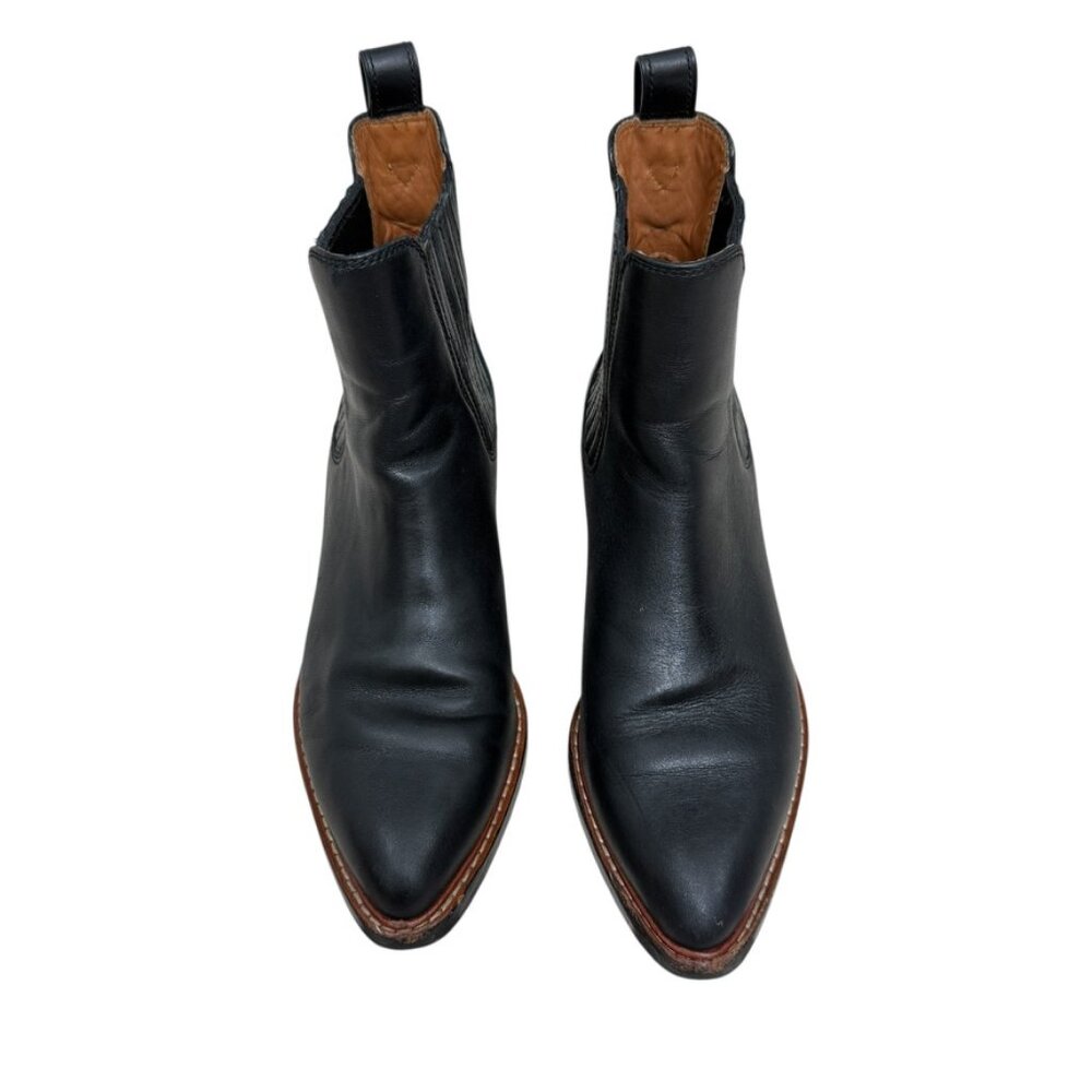 COACH Bowery Leather Pointed Toe Chelsea Booties Women's size 6 / 36.5 - Picture 2 of 13